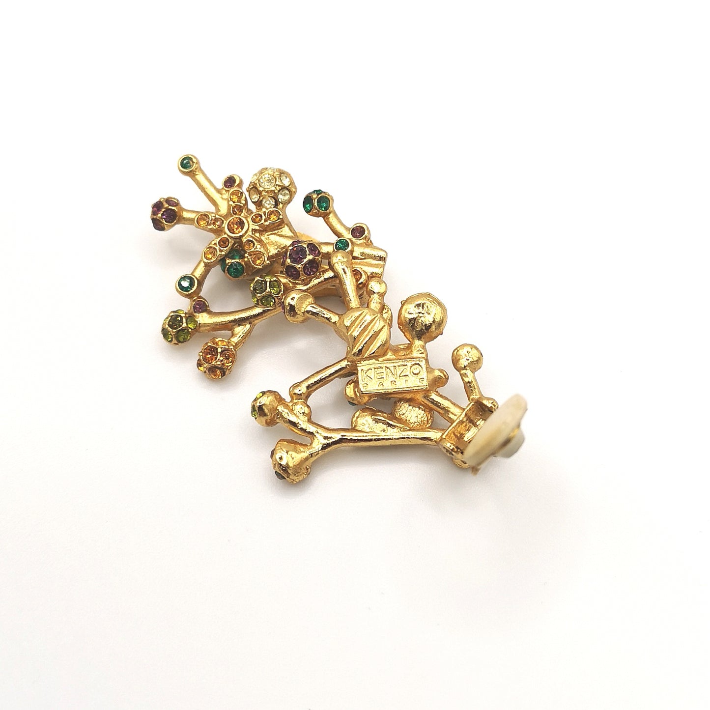 Wonderfull set brooch and earrings signed KENZO
